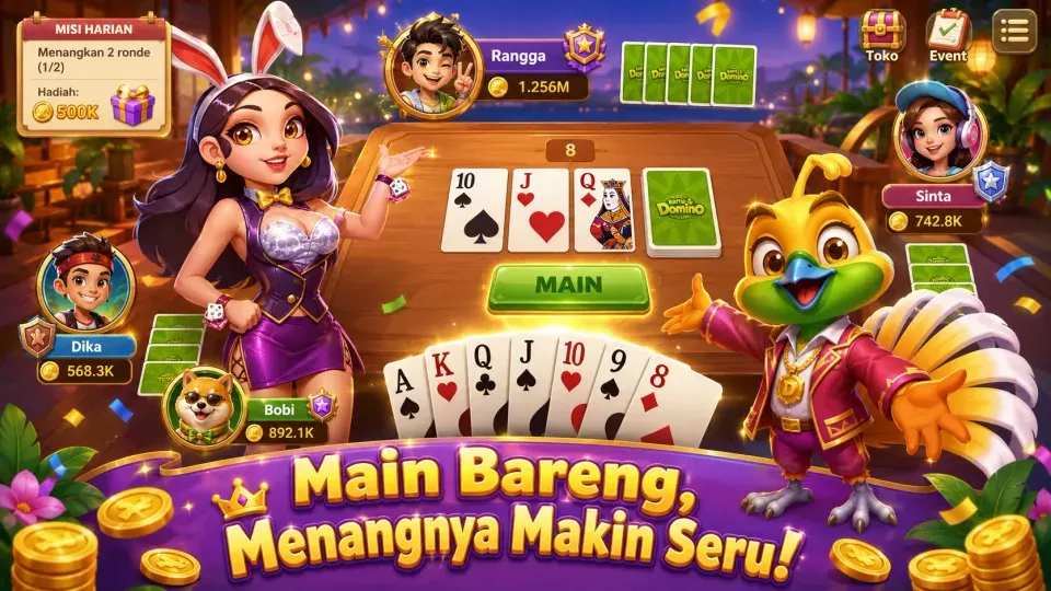 Tampilan permainan Kartu Klasik di Royal Dream