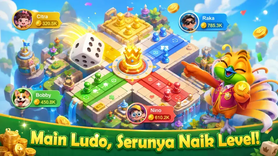 Tampilan permainan Ludo & Kasual di Royal Dream
