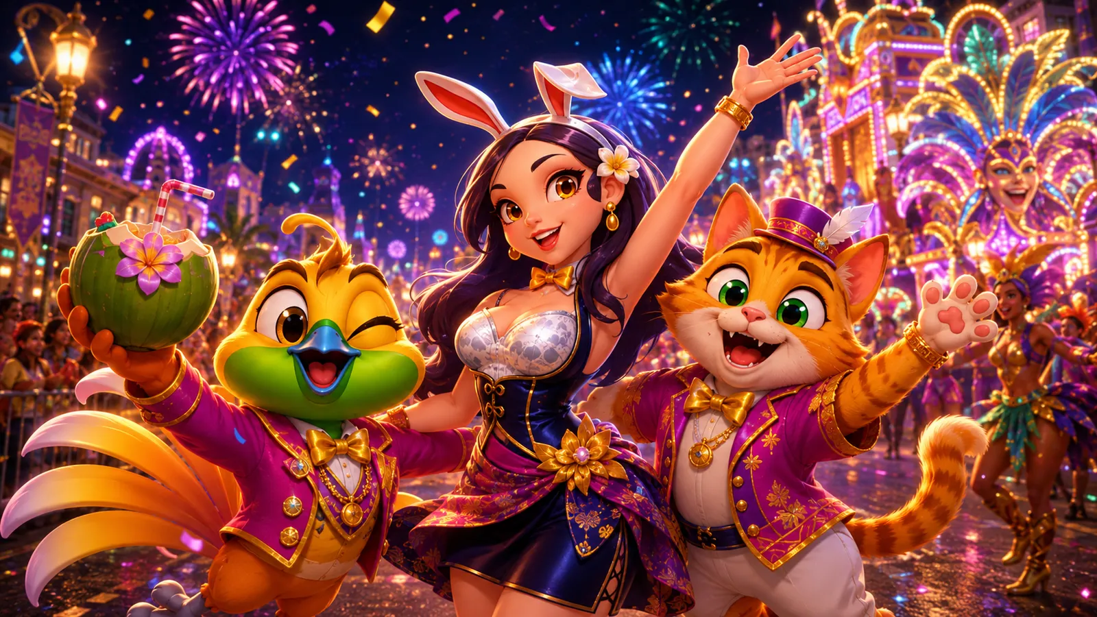 Ilustrasi karnaval Royal Dream