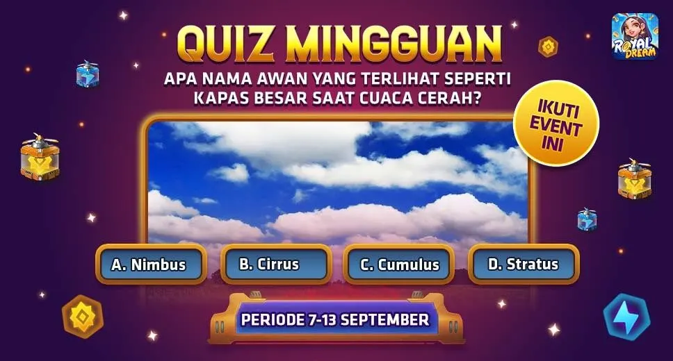Ilustrasi Kuis Royal Dream